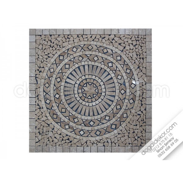 90 x 90 Mozaik Göbek Dekor-DT1036